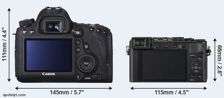 Comparison 6D or LX100 II rear