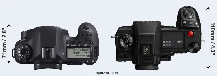 Compare 6D versus S1H top