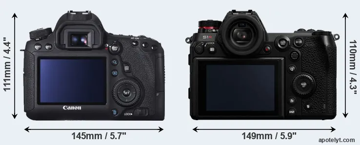 Comparison 6D or S1R rear