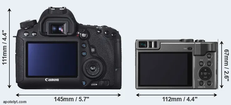 Comparison 6D or ZS70 rear
