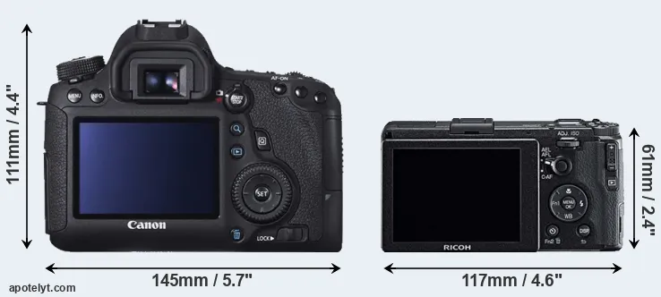 Comparison 6D or GR rear
