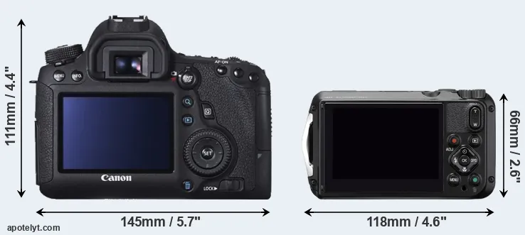 Comparison 6D or WG-6 rear
