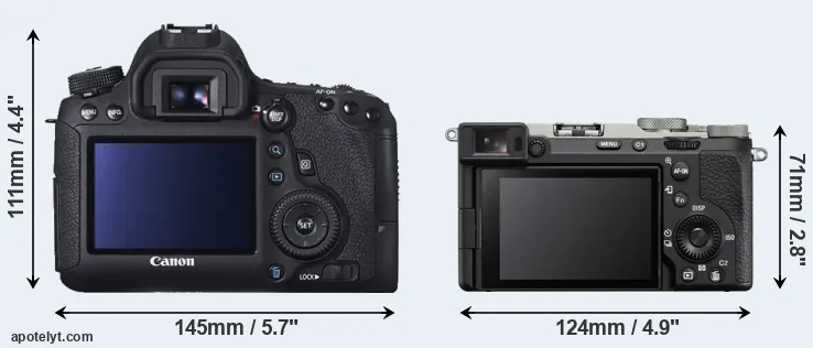 Comparison 6D or A7C R rear