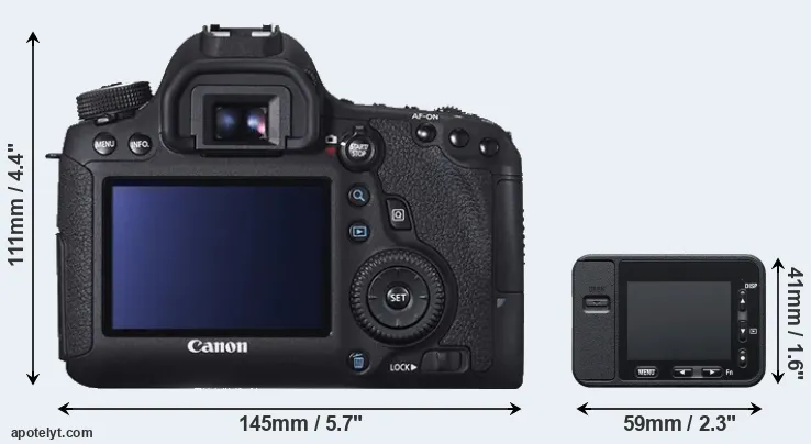 Comparison 6D or RX0 rear