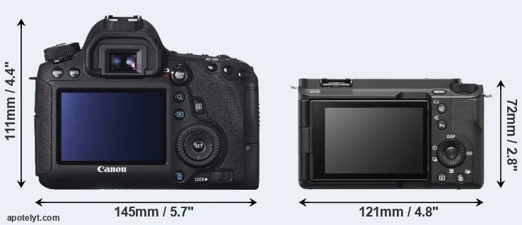 Comparison 6D or ZV-E1 rear