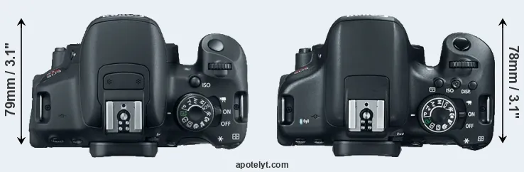 Compare 700D versus 750D top