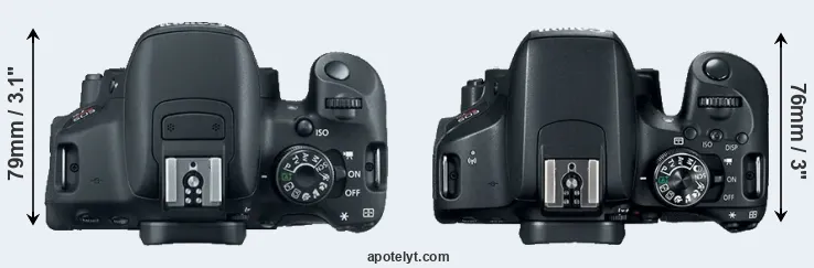 Compare 700D versus 800D top