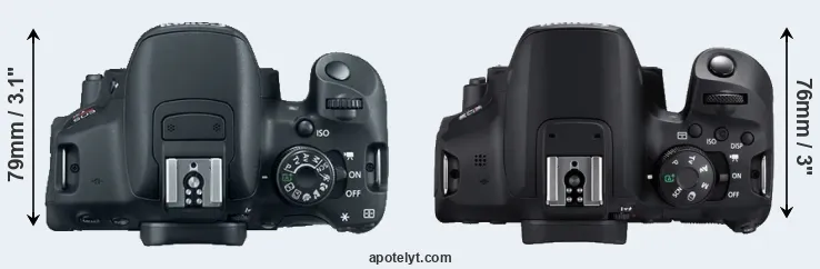 Compare 700D versus 850D top