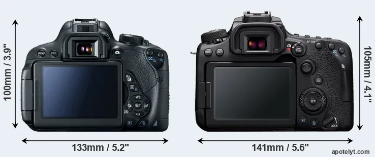 Comparison 700D or 90D rear