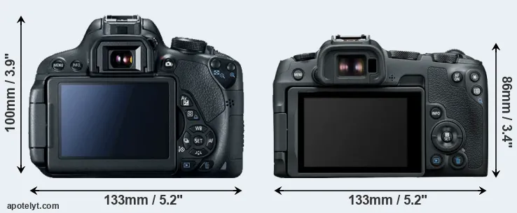 Comparison 700D or R8 rear