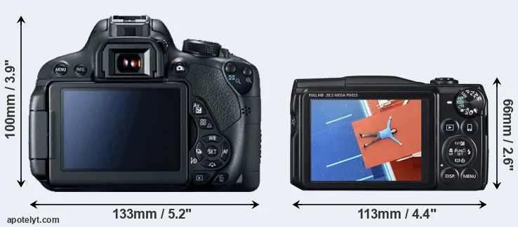 Comparison 700D or SX710 rear