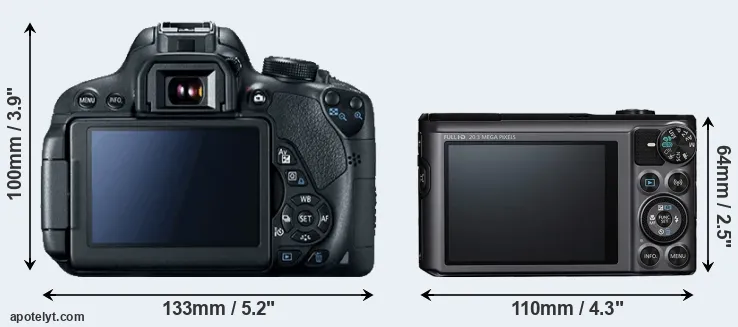 Comparison 700D or SX720 rear