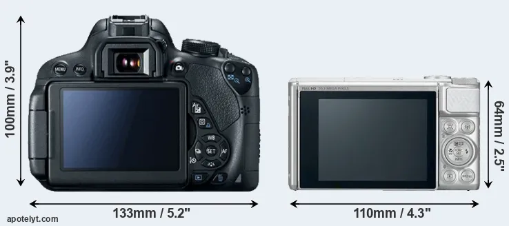 Comparison 700D or SX730 rear