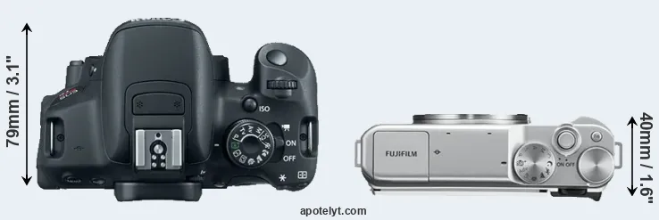 Compare 700D versus X-A10 top