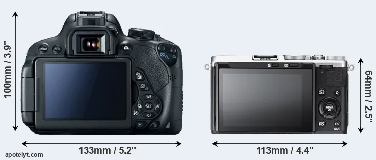 Comparison 700D or X70 rear