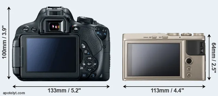 Comparison 700D or XF10 rear