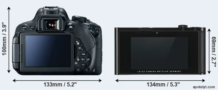 Comparison 700D or TL rear