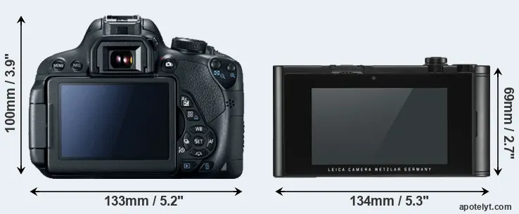 Comparison 700D or TL2 rear