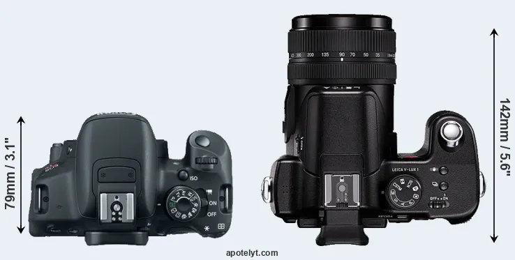 Compare 700D versus V-LUX 1 top