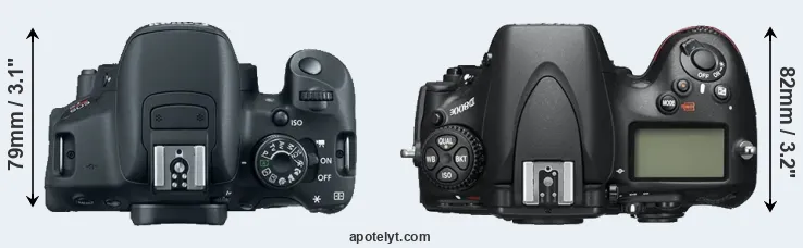 Compare 700D versus D800E top