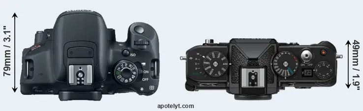 Compare 700D versus Zf top