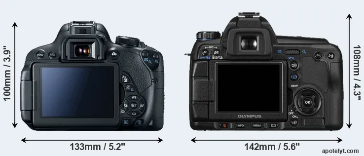 Comparison 700D or E-30 rear