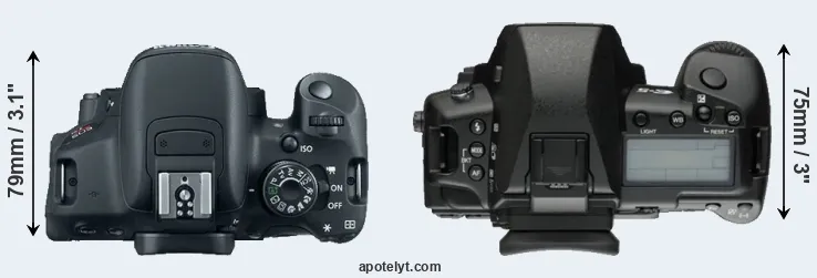 Compare 700D versus E-5 top
