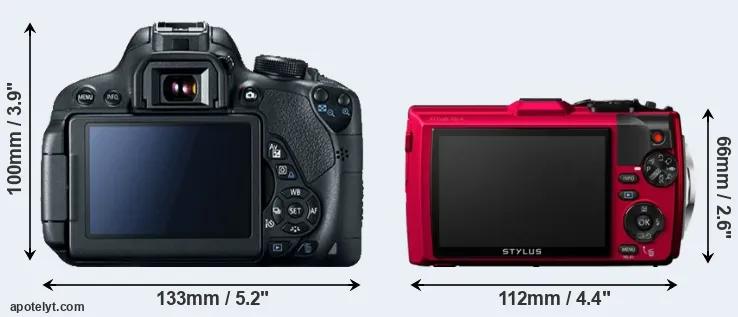 Comparison 700D or TG-4 rear