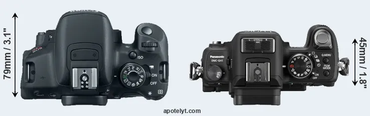 Compare 700D versus GH1 top