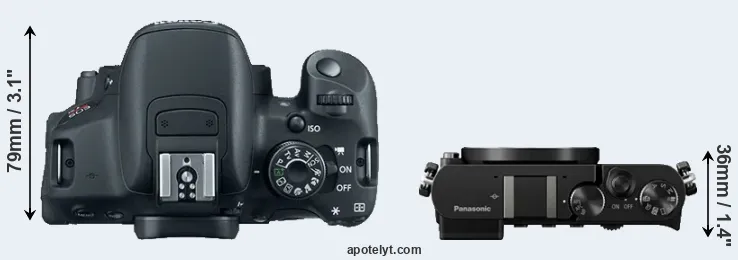 Compare 700D versus GM5 top
