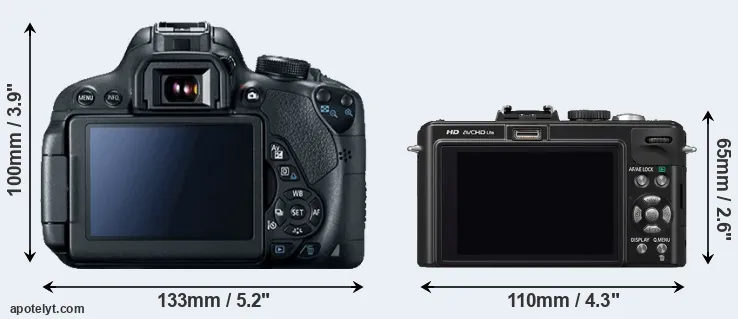 Comparison 700D or LX5 rear