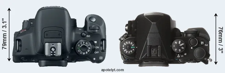 Compare 700D versus KP top