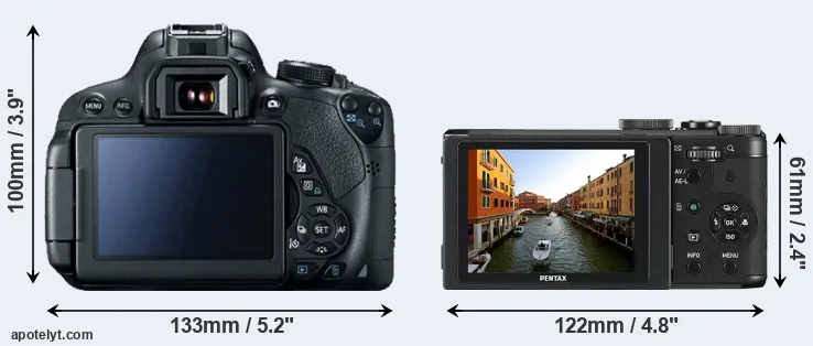 Comparison 700D or MX-1 rear