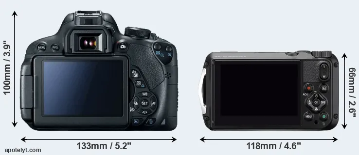 Comparison 700D or WG-6 rear
