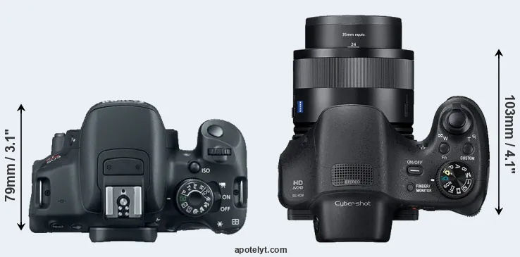 Compare 700D versus HX350 top