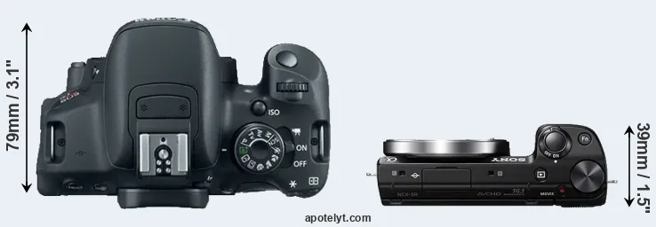 Compare 700D versus NEX-5R top