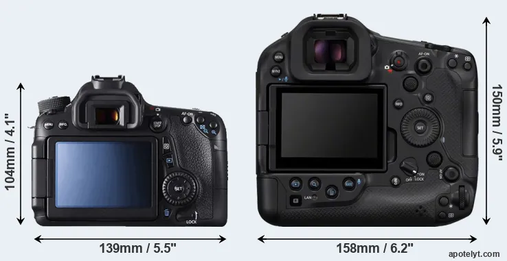 Comparison 70D or R1 rear
