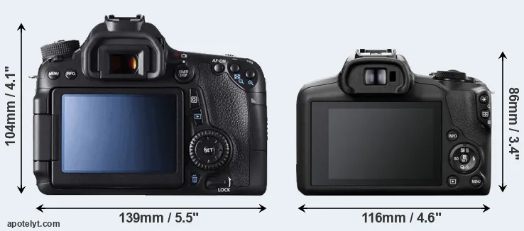Comparison 70D or R100 rear
