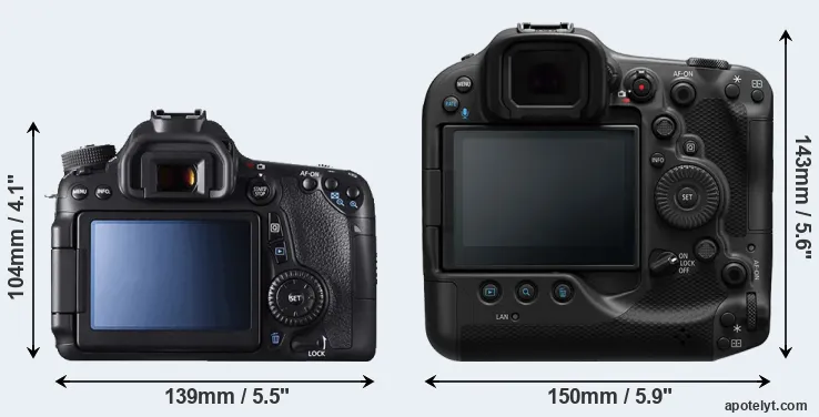 Comparison 70D or R3 rear