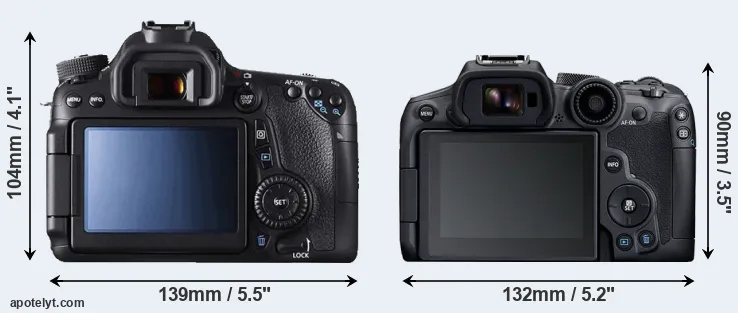 Comparison 70D or R7 rear