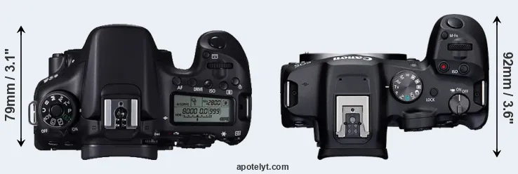 Compare 70D versus R7 top