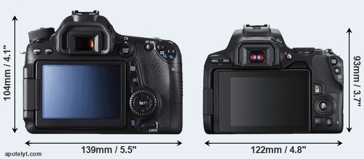 Comparison 70D or SL3 rear