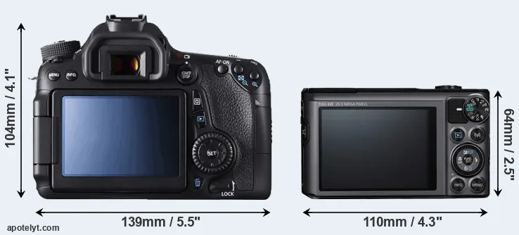 Comparison 70D or SX720 rear