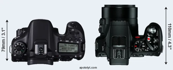 Compare 70D versus V-LUX 4 top