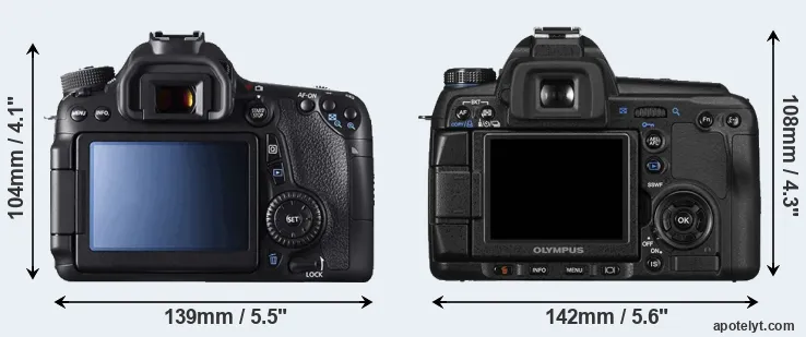 Comparison 70D or E-30 rear
