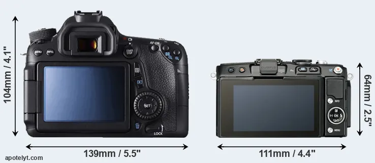 Comparison 70D or E-PL5 rear