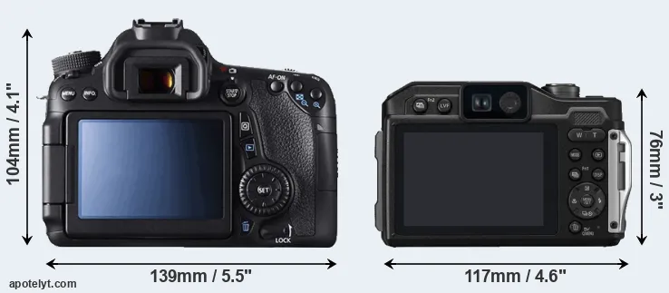 Comparison 70D or FT7 rear