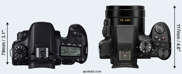 Compare 70D versus FZ300 top
