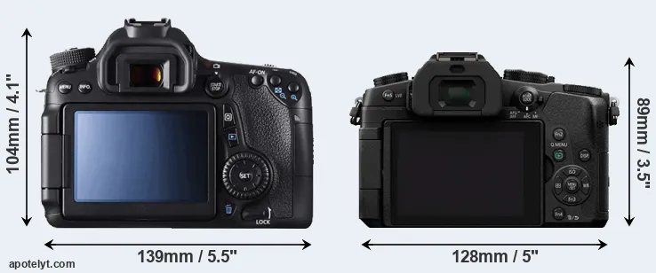 Comparison 70D or G85 rear