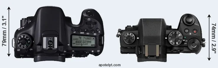 Compare 70D versus G85 top